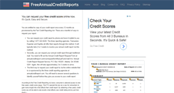 Desktop Screenshot of freeannualcreditreports.org