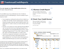 Tablet Screenshot of freeannualcreditreports.org